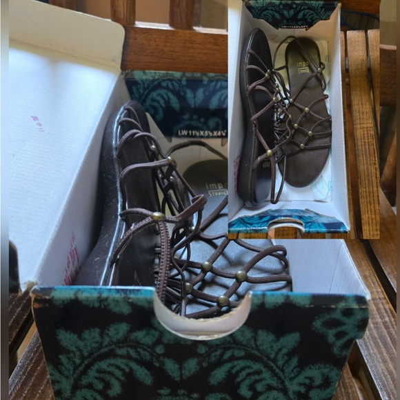 AEROSOLES Women's Brown Strappy Sandals - Picture 1 of 1